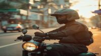 AI Image: bekasi depok berapa jam naik motor illustration