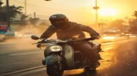 AI Image: bekasi depok berapa jam naik motor illustration