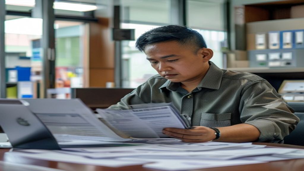 Infografis pajak kendaraan di Bekasi tahun 2024 menampilkan tarif dan prosedur pembayaran.