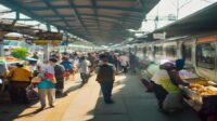 AI Image: stasiun bekasi timur illustration