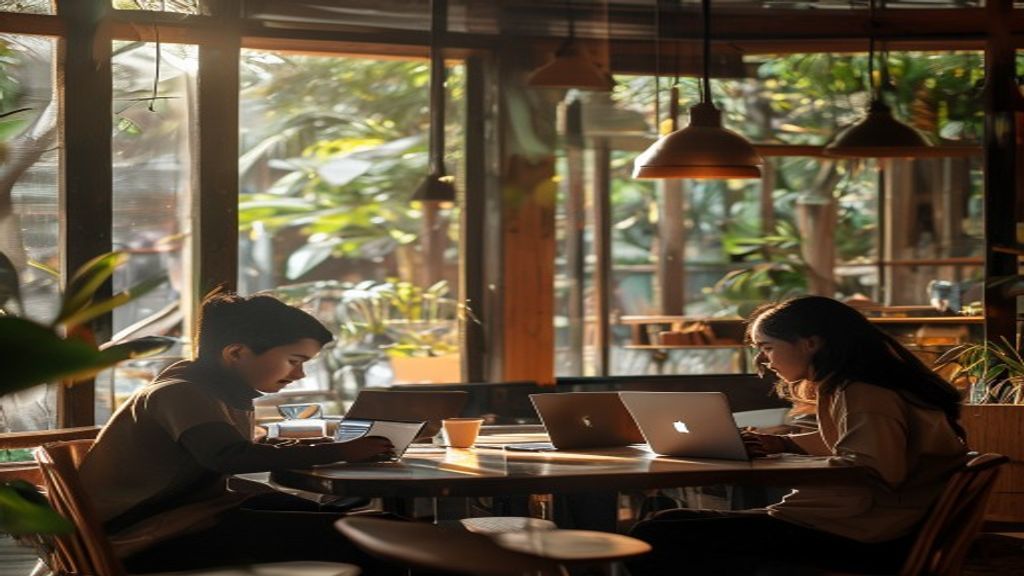Tempat Nongkrong Bekasi: Pilihan Terbaik untuk Mahasiswa dan Keluarga 2 Foto menunjukkan kafe trendi dengan suasana santai, ideal untuk tempat nongkrong di Bekasi.