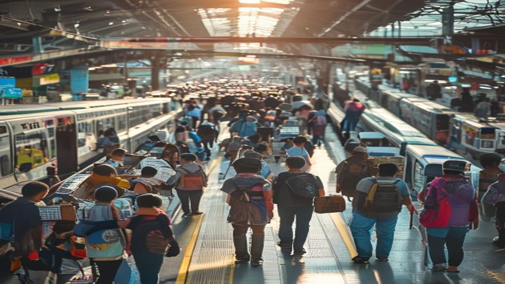 Terminal Bekasi: Pusat Mobilitas, Tantangan, dan Solusi bagi Warga 2 Terminal Bekasi yang ramai dengan penumpang, fasilitas modern, dan akses transportasi kota.