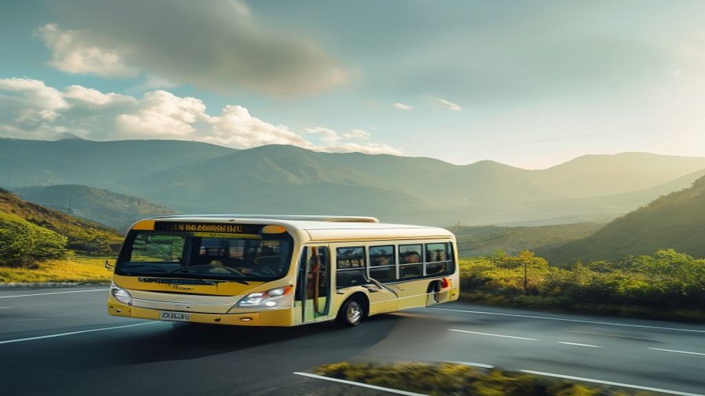 Foto mobil travel menuju Bandung dari Bekasi, menampilkan pemandangan jalan raya dan penumpang bersiap berangkat.