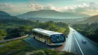 AI Image: travel bekasi bandung illustration