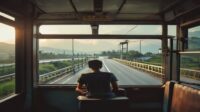AI Image: travel bekasi bandung illustration