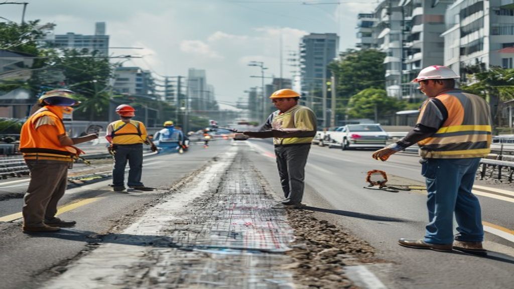Walikota Bekasi sedang berbicara di podium acara peluncuran program pembangunan kota berkelanjutan