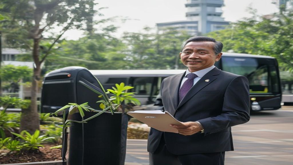 Walikota Bekasi sedang menyampaikan visi pembangunan berkelanjutan untuk meningkatkan kualitas hidup warga.
