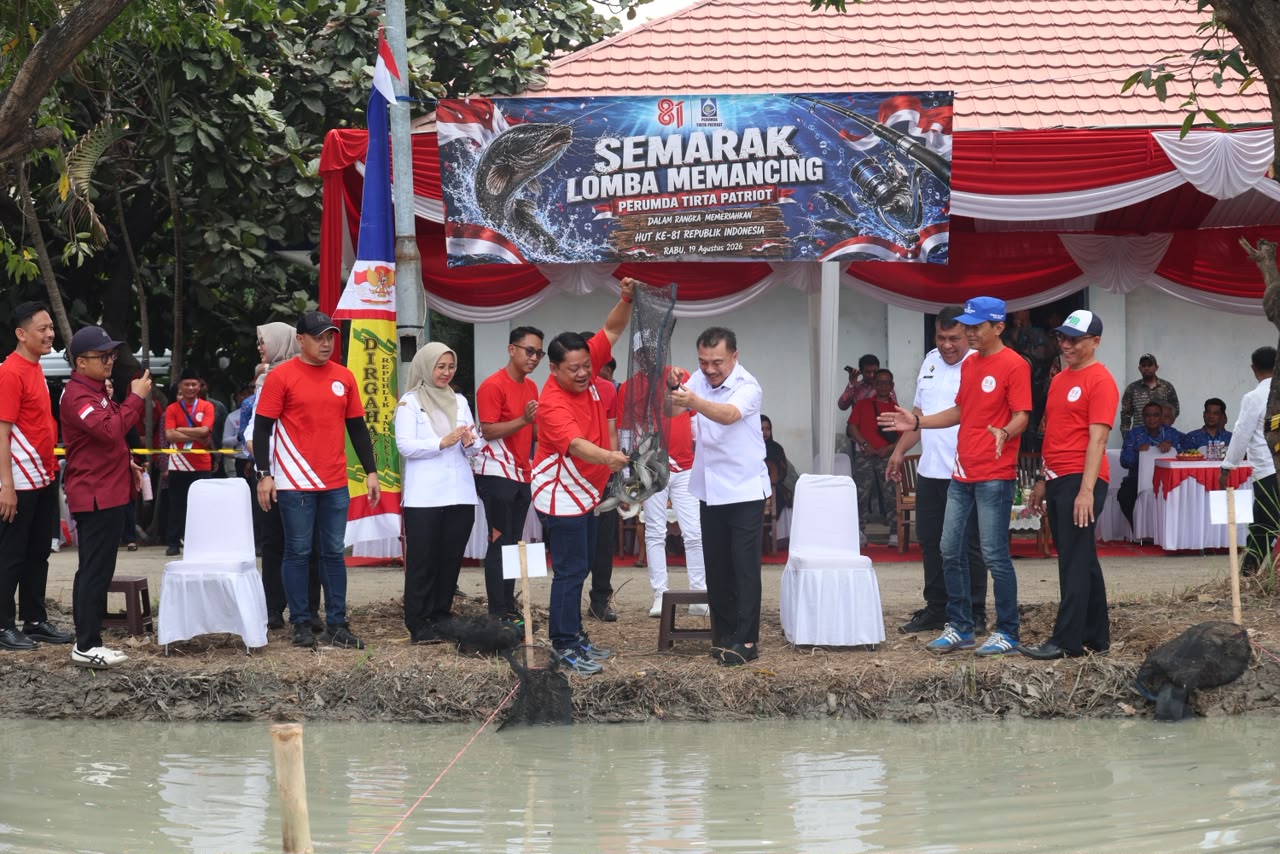 HUT ke-81 RI: Perumda Tirta Patriot Kota Bekasi Perkuat Soliditas Lewat Lomba Memancing